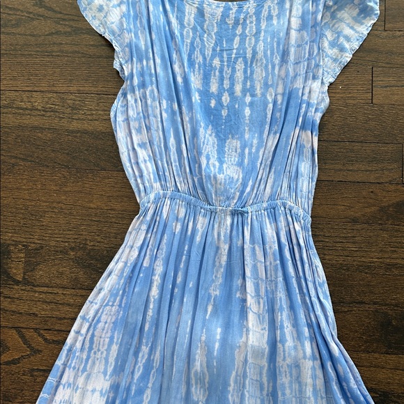 Tiare Hawaii Women’s Elegant Blue Tie-Dye Dress One Size - Picture 8 of 8